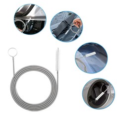 Щетка для чистки дренажного отверстия в автомобиле, 150 см, ершик 6,5 см No Brand