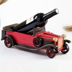 Мини-бар/подставка для бутылки автомобиль, красный 15 х 14 х 40 см No Brand