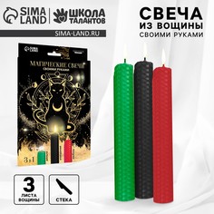 Свеча своими руками. набор для создания магической свечки из вощины Школа талантов