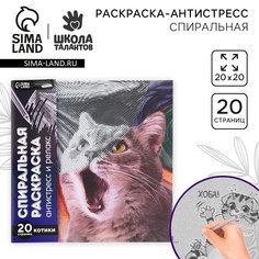 Спиральная раскраска-антистресс Школа талантов