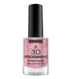 Лак для ногтей 3D HOLOGRAPHIC тон 717 бежево-розовый коралл 11г LuxVisage