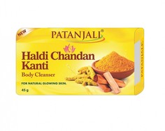 Мыло травяное натуральное Куркума и Сандал 45г Patanjali