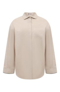 Хлопковая рубашка Brunello Cucinelli