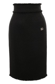 Юбка из шерсти и вискозы Dolce & Gabbana
