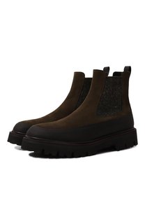 Замшевые челси Kiton