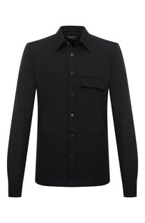 Рубашка из шерсти и шелка Kiton