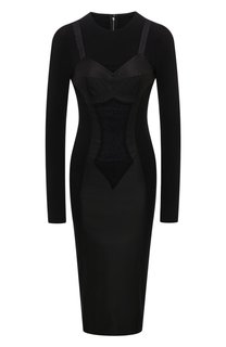 Платье из вискозы и шелка Dolce & Gabbana