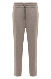 Брюки из шерсти и хлопка Cortigiani