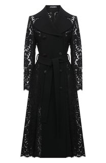 Пальто из хлопка и шерсти Dolce & Gabbana