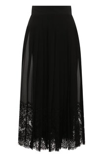 Юбка из шелка и хлопка Dolce & Gabbana