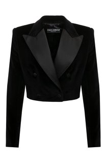 Жакет из хлопка и шелка Dolce & Gabbana