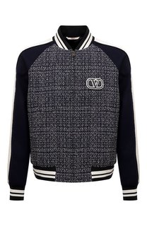 Бомбер из хлопка и шерсти Valentino