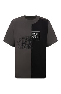 Хлопковая футболка MM6