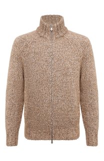 Кардиган из шерсти и хлопка Brunello Cucinelli