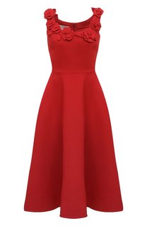 Платье из шерсти и шелка Valentino
