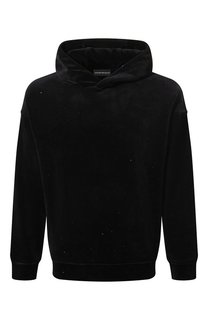 Хлопковое худи Emporio Armani