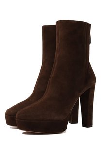 Замшевые ботильоны Aquazzura