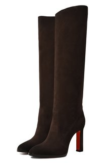 Замшевые сапоги Santoni