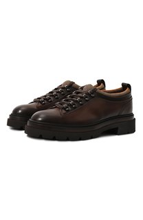 Кожаные ботинки Milano Santoni