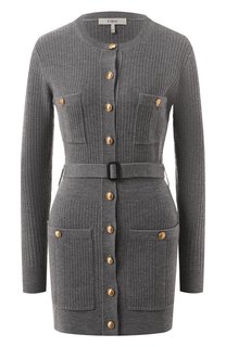 Платье из шерсти и вискозы Chloé