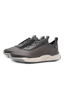 Кожаные кроссовки Santoni
