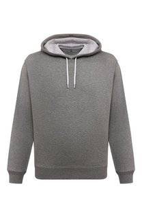 Худи из хлопка и кашемира Brunello Cucinelli