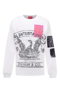 Хлопковый лонгслив Diesel