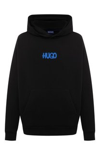 Хлопковое худи HUGO Blue