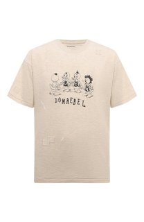 Хлопковая футболка DOMREBEL