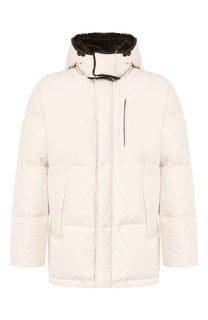 Пуховик с меховой отделкой Brioni