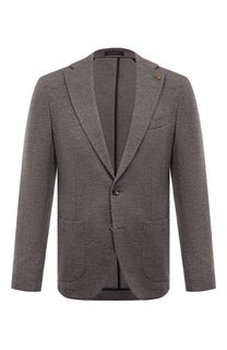 Пиджак из шерсти и хлопка Sartoria Latorre
