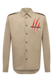 Хлопковая рубашка Dsquared2