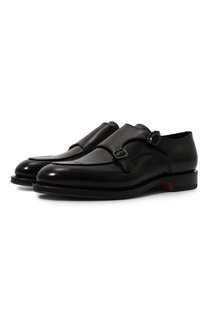 Кожаные монки Santoni