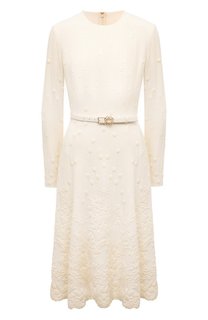 Платье из шелка и хлопка Elie Saab