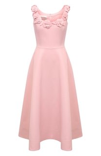 Платье из шерсти и шелка Valentino
