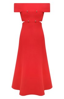 Платье из вискозы Alexander McQueen