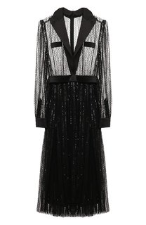 Платье с отделкой пайетками Dolce & Gabbana