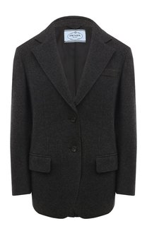 Жакет из шерсти и кашемира Prada