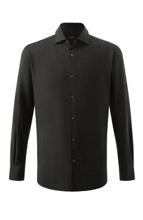 Рубашка из хлопка и кашемира Zegna