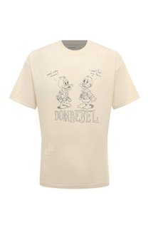 Хлопковая футболка DOMREBEL