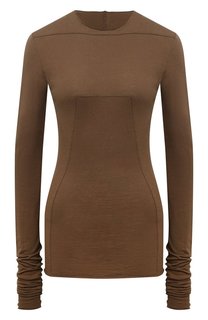 Лонгслив из хлопка и кашемира Rick Owens