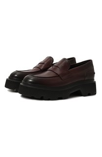 Кожаные пенни-лоферы Santoni