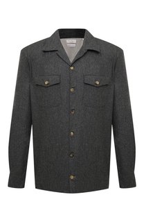 Шерстяная куртка-рубашка Brunello Cucinelli