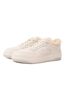 Кожаные кеды Santoni