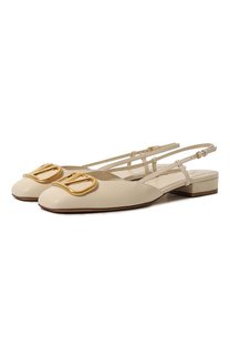 Кожаные балетки VLogo Valentino