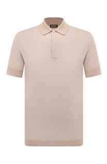 Поло из хлопка и льна Zegna