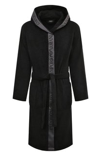 Хлопковый халат Emporio Armani