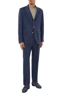 Костюм изо льна и шерсти Brunello Cucinelli