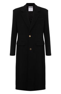 Шерстяное пальто Moschino