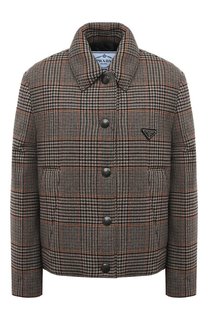 Жакет из шерсти и кашемира Prada